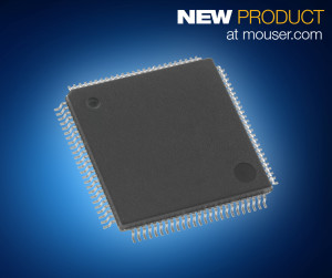 The Cypress FM4 S6E2H-Series microcontrollers, available from Mouser Electronics, are based on a 540 CoreMark®, 160-MHz ARM® Cortex®-M4 CPU core.