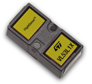 Abstände messen mit VL53L1X. Bild: STMicroelectronics