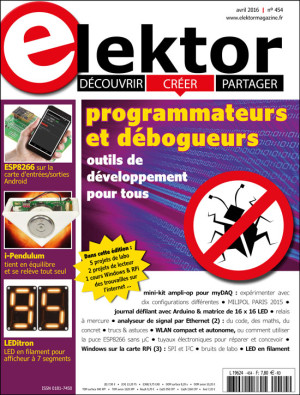 Le nouveau numéro d'Elektor (avril 2016) vient de paraître