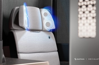 Devialet ontwerpt luidsprekersysteem voor in eersteklas stoelen in vliegtuigen