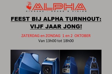 Alpha High End Turnhout demonstreert Wilson Audio Alexia II op 1 en 2 okt.