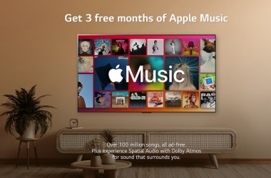 LG TV`s bieden meeslepende audio-ervaring met Apple Music in Spatial Audio met Dolby Atmos