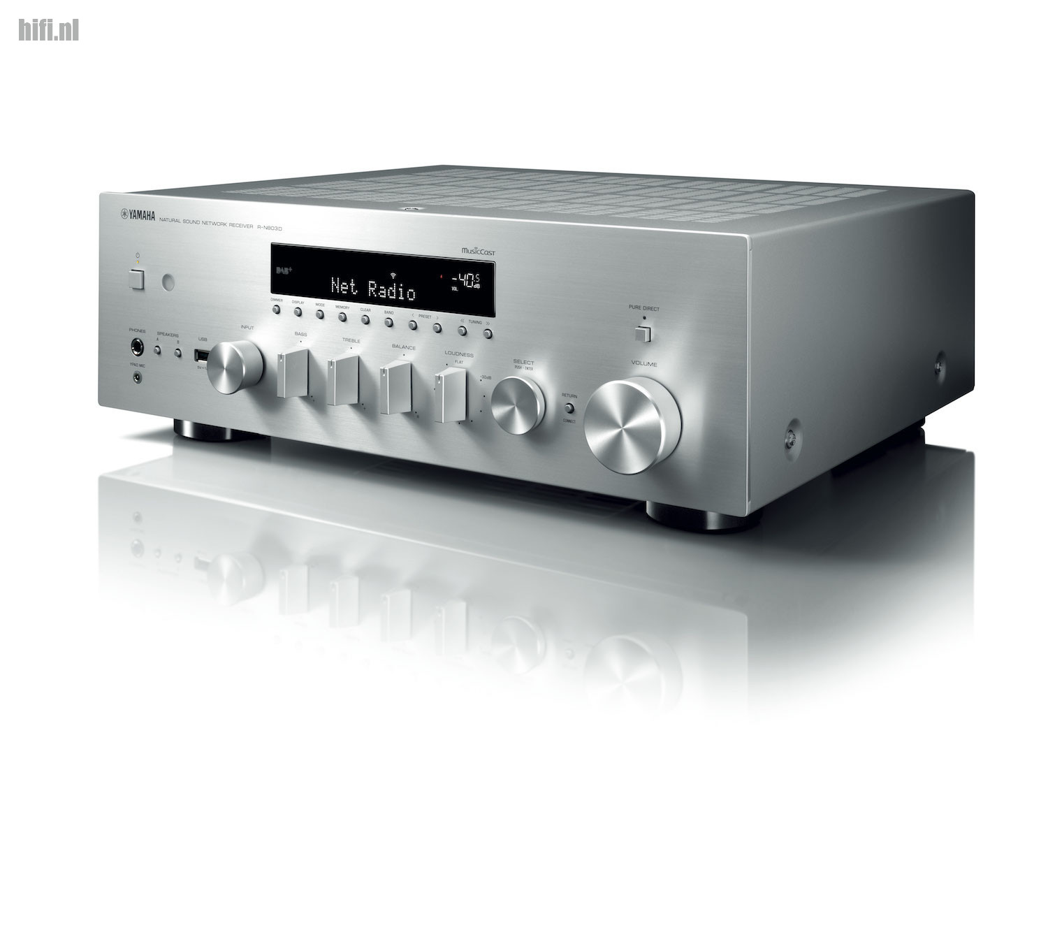 tijger Algebraïsch plak Review Yamaha R N803D stereo receiver met kamercorrectie