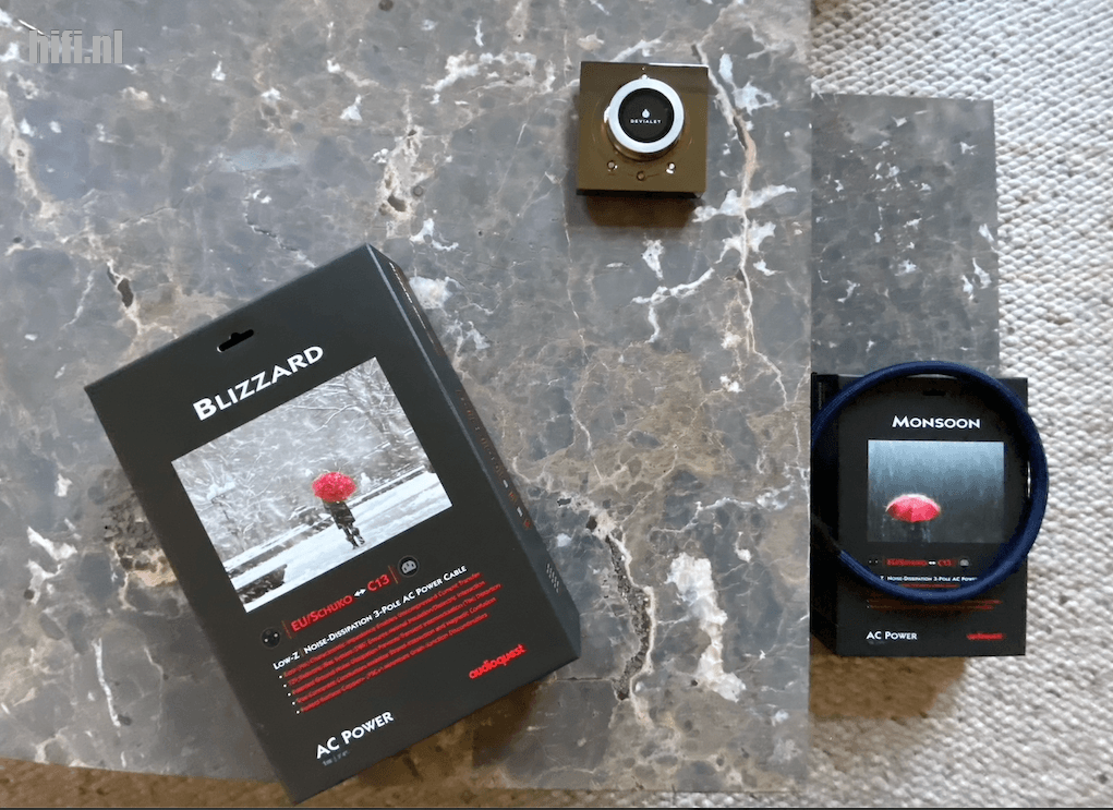 AudioQuest stroomkabels lezerstest Blizzard, Monsoon en NRG Z3
