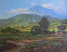 Uitzicht op de Krakatau