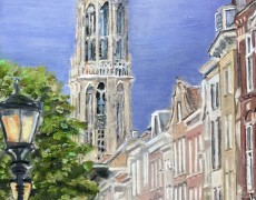 Domtoren vanaf de Oudegracht