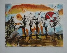 Winter and the maternity bird 