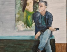 Listening to the museum audiotour. (Henri Martin)