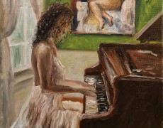 playing the piano in the morning (andre romijn)