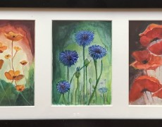 Veldbloemen drieluik