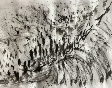 Dansend penseel op klassieke muziek