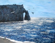 Etretat, krijtrots in de schaduw