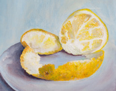 Citroentje! (handgeschilderd)