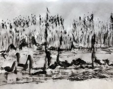 Dansend penseel op Bach