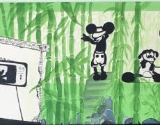 Mickey in het groen