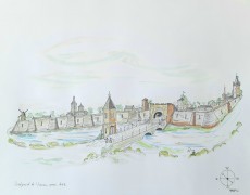 Oostpoort te Vianen anno 1645 (reconstructie)