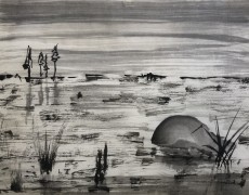 Snelschets in inkt - sumi-e