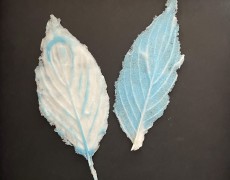 Blaadjes van glas in lijst IV