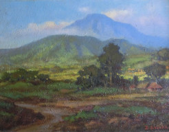 Uitzicht op de Krakatau