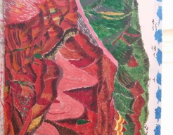 Rainbow mountain in China