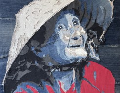 Aziatische oudere vrouw 