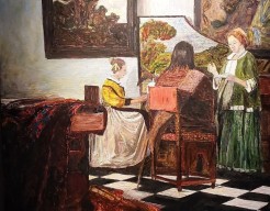 Verbeterde versie van  " Het CONCERT "van J.Vermeer   261/23 100× bekeken