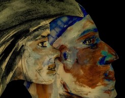 Twee gezichten.  Memorie 