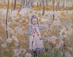 Meisje in bos    vw     no 44