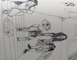 Voetballen doe je niet hier....