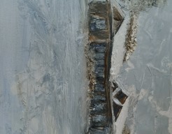 Clubhuis in de sneeuw