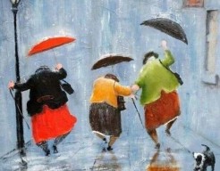 Vrolijke dikke dames 