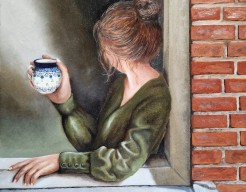 Meisje in het "kader"