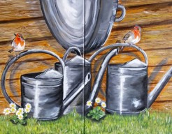 Robin..Zinc watering can part 1 en part 2