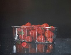 Stilleven met aardbeien