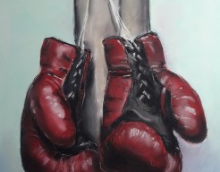 Stilleven bokshandschoenen