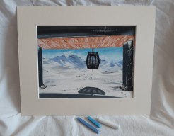 Landschap met skilift