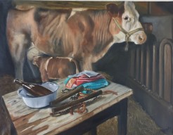 Het laatste kalf verlost