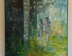 in een nieuw samen de regenachtige lente in..