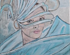 De vrouw met de moderne hoed