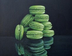 Groene macarons 