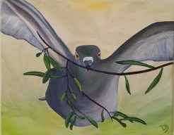 Ik stuur vandaag mijn vrede de hele wereld door.