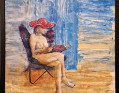 just reading at the beach