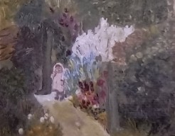 Meisje in tuin      vw   no 44