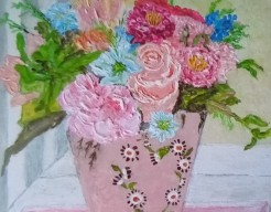 Vaas met bloemen   vw  no  66