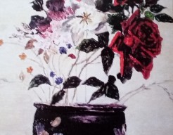 Potvaas met bloemen  vw   no 77