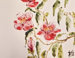 Oosterse penseeltekening