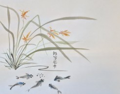 Oosterse penseeltekening