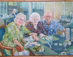 Onderonsje met tante bij diner in Vancouver Thornbridge