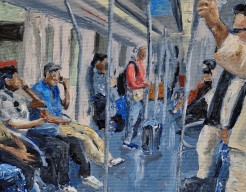 anonymous on the metro (barcelona)