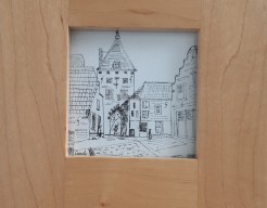 Landpoort te Vianen. Afgebroken in 1858.